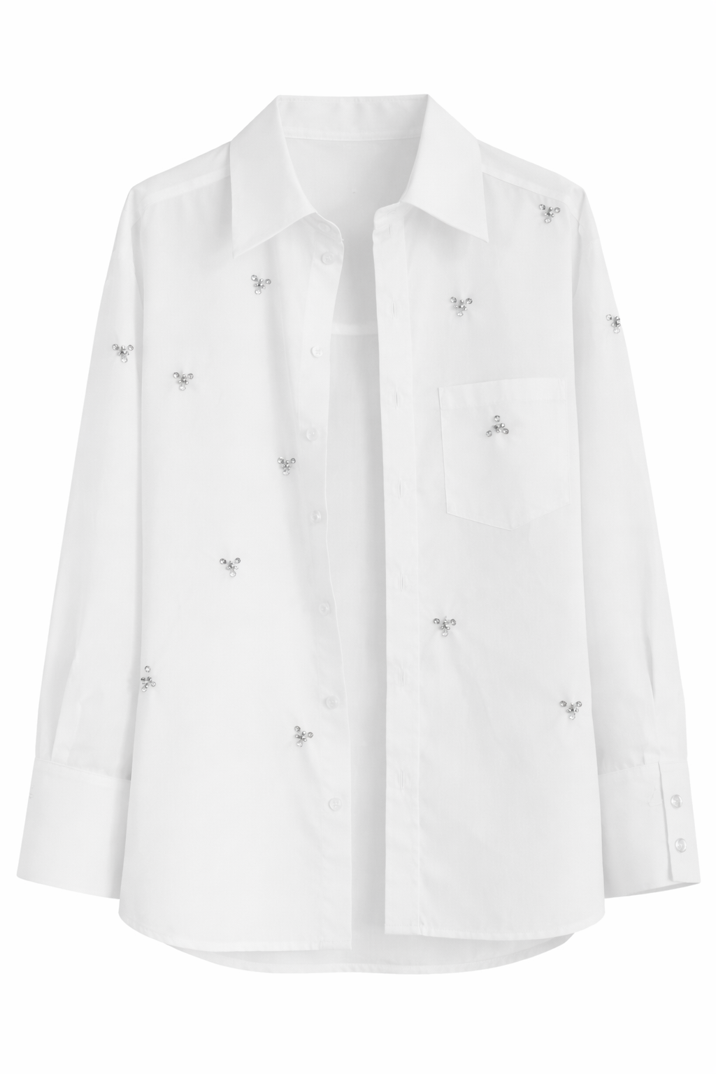 Chemise romantique oversize à paillettes